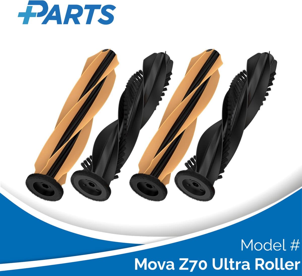 Mova Z70 Ultra Roller Borstels (4 Stuks, Plus.Parts® alternatief voor RMB13) — afbeelding 1