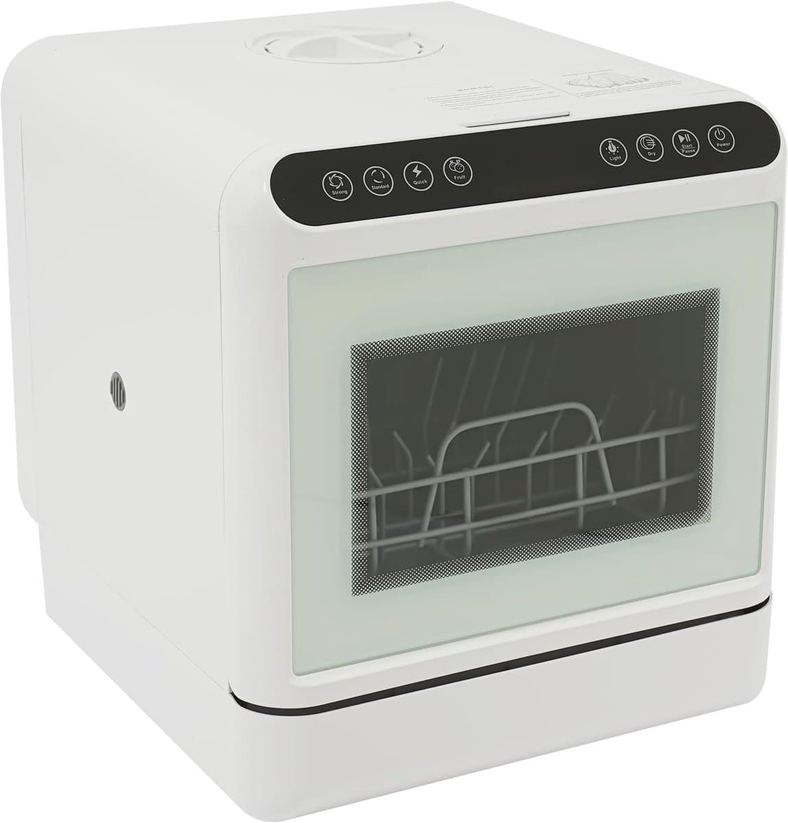 Tafelvaatwasser - Kleine vaatwasser - Snel schone vaat - Zes liter reservoir - 46x46x41 cm - Wit — afbeelding 1