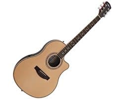 Roundback Elektro-akoestische gitaar van Gear4music, Natural