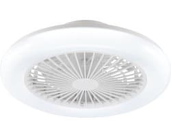 Brilliant Montero - Plafondventilator - LED 20W - CCT - 2700K-6500K - Dimbaar - Afstandsbediening - Wit