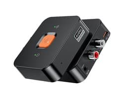 QTTVBTNA -Bluetooth 6.0 - Multi Connect Bluetooth Receiver & Transmitter -Auto - TV - Bluetooth Transmitter - 2 in 1 Zender en Ontvanger - Audio Adapter