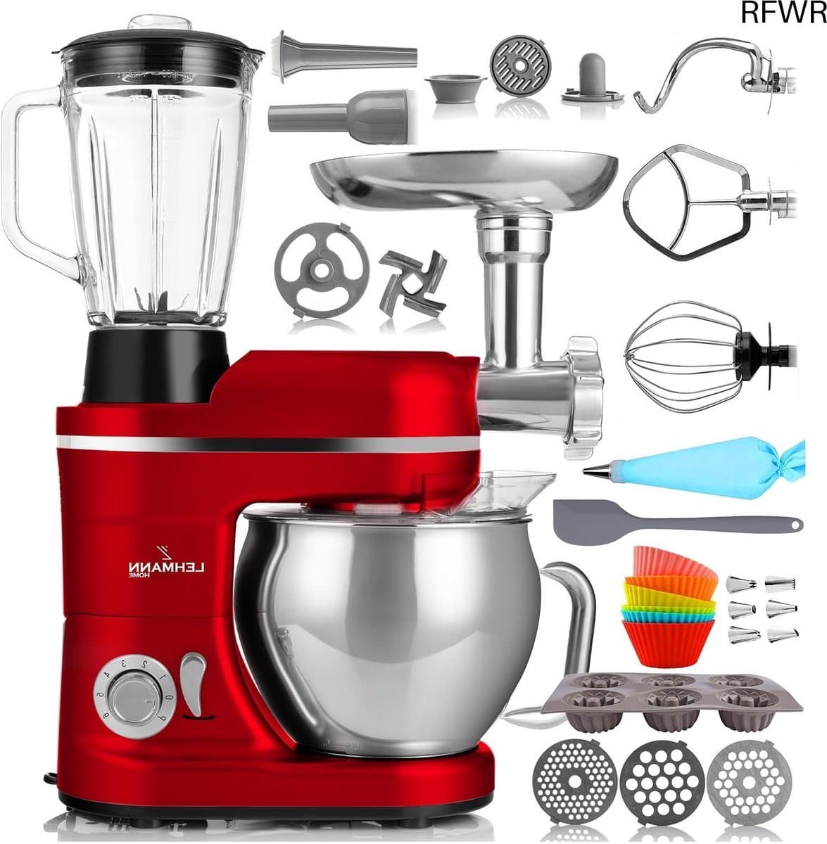 RFWR® Multifunctionele Keukenmachine 3 in 1 met Vleesmolen en Sapcentrifuge - 3000 W — afbeelding 1
