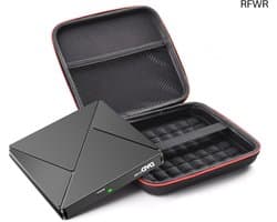 RFWR® Extern CD/DVD-station met USB 3.0 en opbergtas voor laptop en desktop