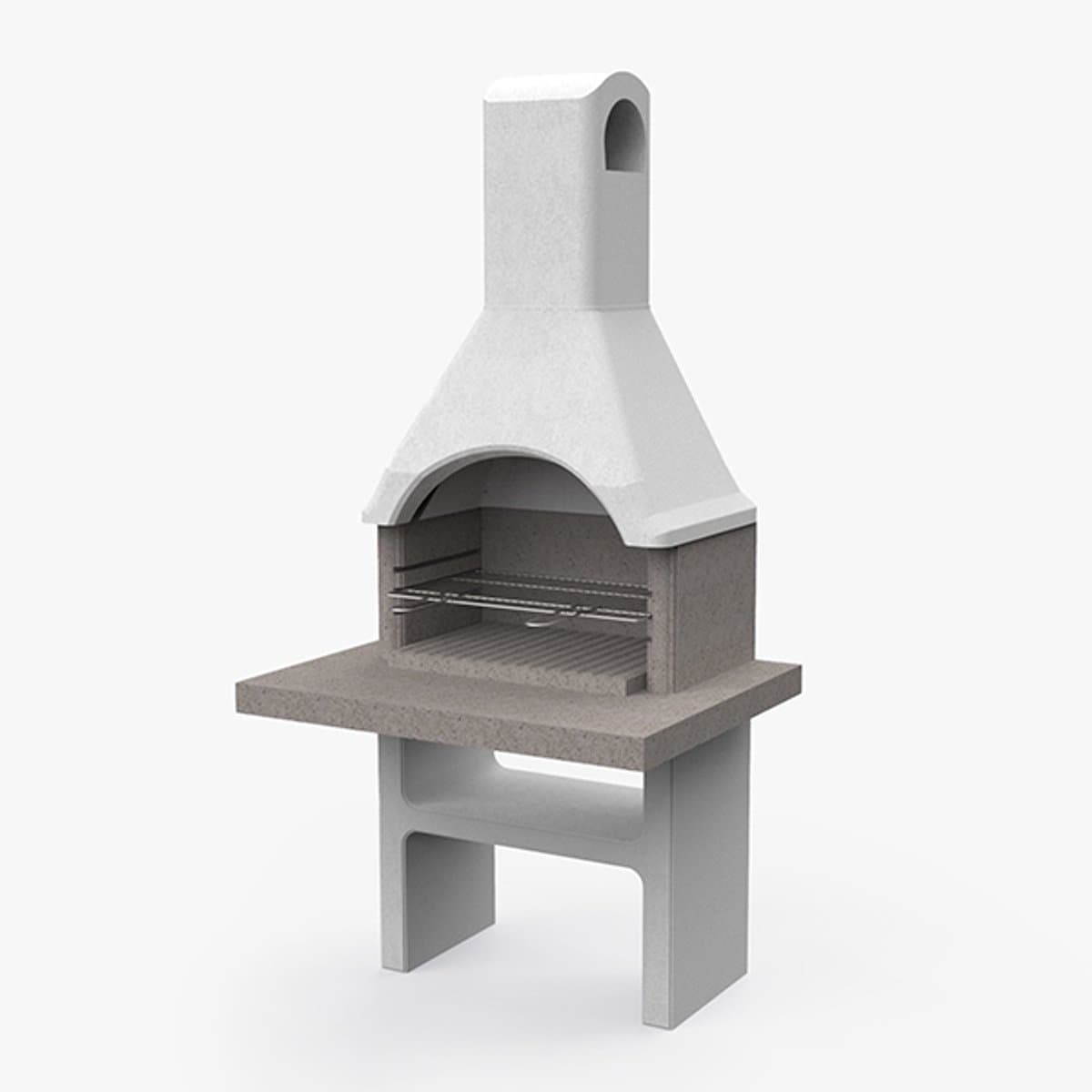 Sarom Fuoco - Betonnen barbecue - ADIGE - 80 x 103 x 212 cm — afbeelding 1