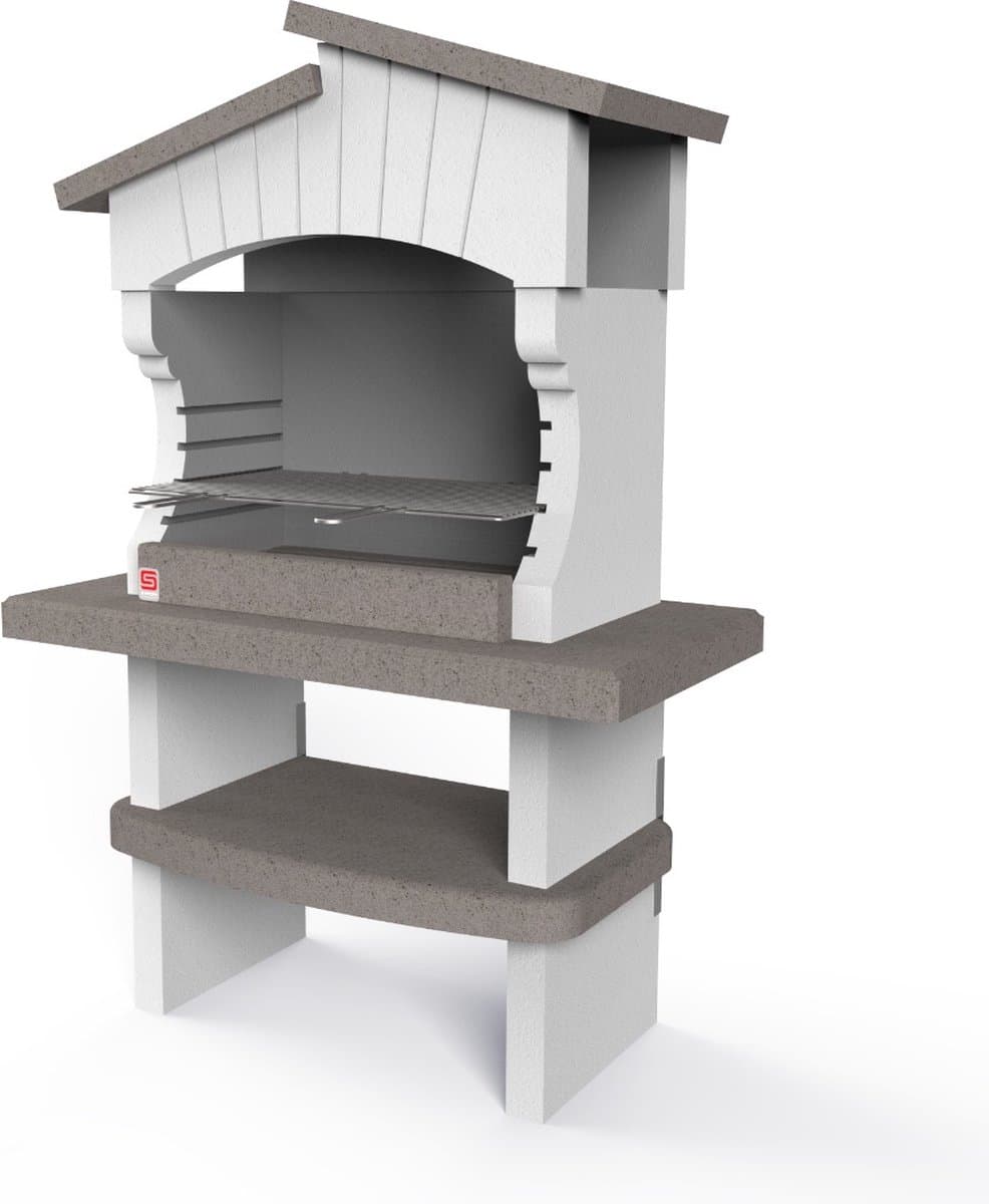 Sarom Fuoco - Betonnen barbecue - Bogota - Houtskool & Hout - 125 x 64 x 184 cm — afbeelding 1