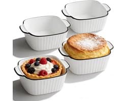 Solidchoice - Set van 4 Keramische Borden voor Oven en Magnetron
