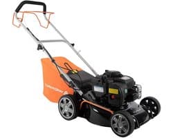Benzine Grasmaaier - Duwmaaier Zelfrijdend - Gazon Onderhouden - Briggs & Stratton Motor - 41 cm Maaibreedte - Grijs