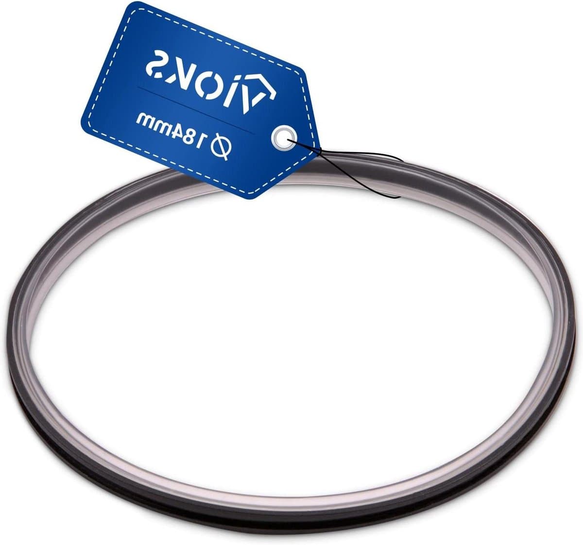 Afdichting Keukenmachine - Dekselring Kom - Voorkom Lekken - Perfecte Pasvorm - 184 mm Diameter - Zwart — afbeelding 1