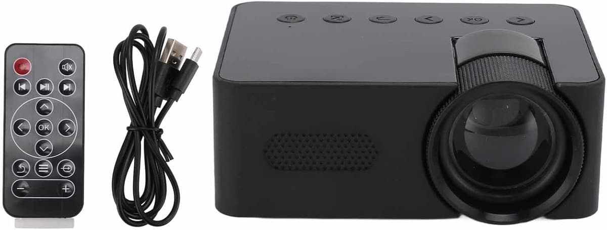 Mini projector HD 1080P - Draagbaar en lichtgewicht - WiFi en Bluetooth - Perfect voor films en games - ShopVlot — afbeelding 1