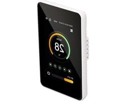 Slimme Thermostaat - Digitale Regelaar - Huisverwarming Instellen - 4.3 Inch Verticaal Scherm - 16A Verwarming - Zwart