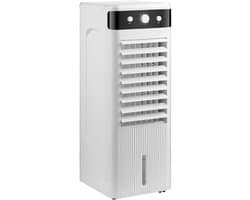 Luchtkoeler - Mobiele ventilator - Verfrissing Binnen - Dubbele Turbocompressor - 58x24x25cm - Wit