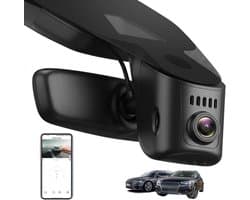 Dashcam voor auto - Zwart - 4K UHD 2160p Resolutie - WiFi en App Bediening - Met Nachtzicht en G-sensor