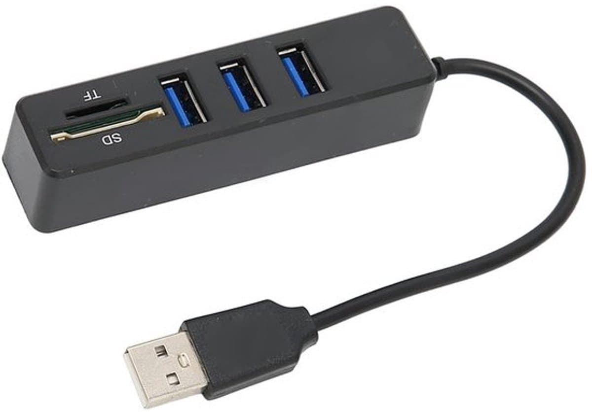 3-poorts draagbare USB-splitter USB 2.0 Hub 480 Mbps — afbeelding 1
