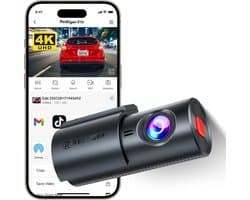 SnelShoppen - 4K Dashcam Auto Frontal met Antifurto, Nachtzicht, WDR, Wifi, 24/7 Parkeer Modus, Registratie in Loop, Ideaal voor Veiligheid en Bescher