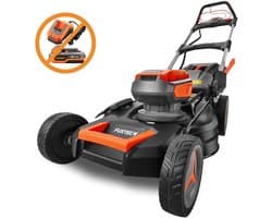 FUXTEC 40V accu-grasmaaier FX-E2RM51 - maaibreedte 51 cm - achterwielaandrijving - 3-in-1 maaisysteem - opvangbak van 50 l - zonder accu