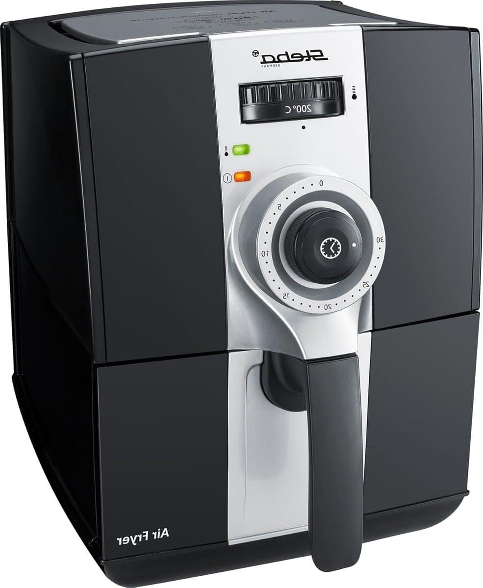 Heteluchtfriteuse - Airfryer Frituurpan - Gezond Frituren - Snelle Warmteverdeling - 2.0 Liter - Zwart Grijs — afbeelding 1
