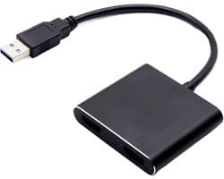 USB naar HD Adapter - Videoconverterkabel Externe Grafische Kaart - Beeldweergave Uitbreiden - Plug-and-Play Installatie