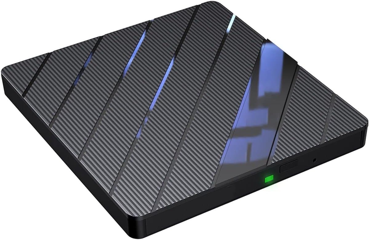 Externe Schijf - Optische Drive - Data Branden Lezen - USB C Type - 15.5 cm - Zwart — afbeelding 1