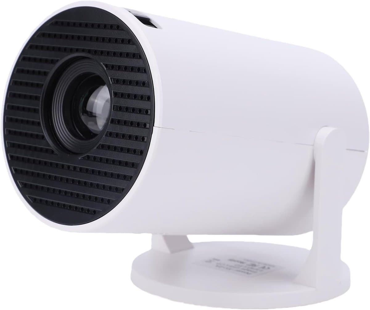 WiFi-videoprojector voor thuisbioscoop, draagbaar met 240° rotatie, meerdere poorten, laag geluidsniveau 25dB, HD-filmprojector met stabiele WiFi en ingebouwd surr — afbeelding 1