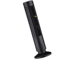 Torenventilator - Stille Koeler - Persoonlijke Koeling - Smart Voice Control - 10x10x34 cm - Zwart — afbeelding 1