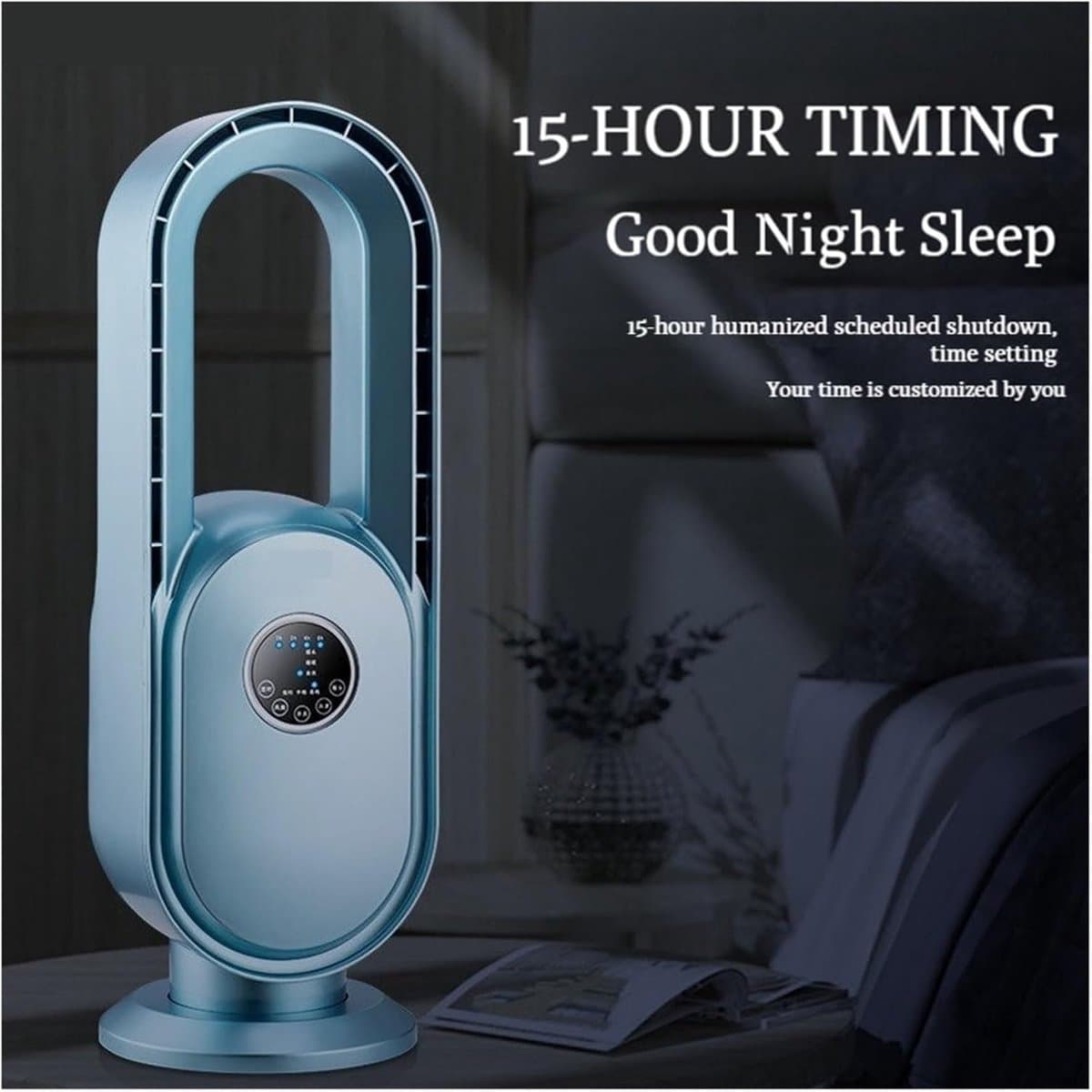 Bladeless Ventilator - Torenventilator Luchtcirculator - Comfortabele Koeling - Intelligente Afstandsbediening - 67.5 cm Hoog - Roze — afbeelding 1
