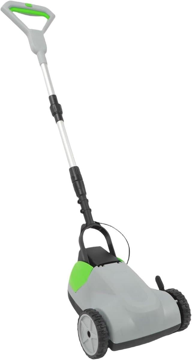 Elektrische Grasmaaier - Snoerloze Grasmaaier Pushmaaier - Gazon Onderhoud - 3 Maaihoogtes - 21 cm Snijdiameter - Grijs — afbeelding 1