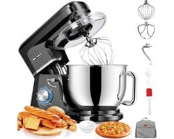 Keukenmachine - Food processor - Bakken en koken - Krachtige motor - 7.2L capaciteit - Zwart