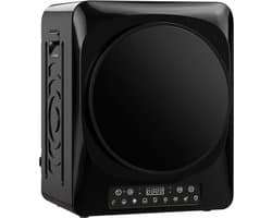 TEKROA® Wasdroger - Compacte wasdroger van 1000 W met afvoer, extra droog- en ECO-standen - timer en temperatuurinstellingen - zwart