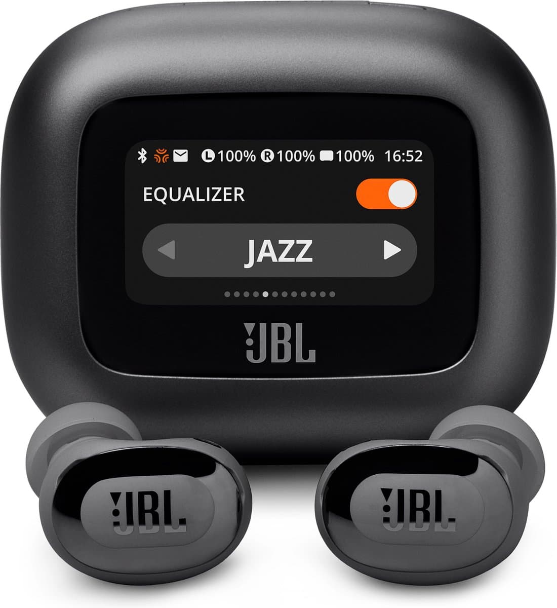 JBL Live Buds 3 - Draadloze Noise Cancelling Oordopjes - Bluetooth Oortjes - In-ear - Smart Charging Case met Display - 40 uur batterij - Zwart — afbeelding 1
