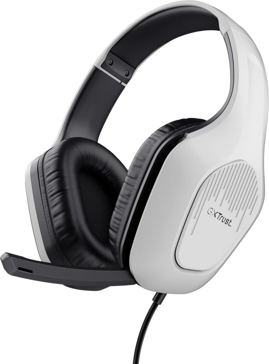 Trust GXT 415PS Zirox - Bedrade Gaming Headset - Geschikt voor PS5 - Stereo - Wit — afbeelding 1