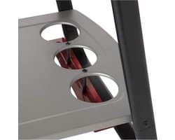 Kolenbarbecue met wielen 120 x 58,5 x 95 cm Zwart/Gris