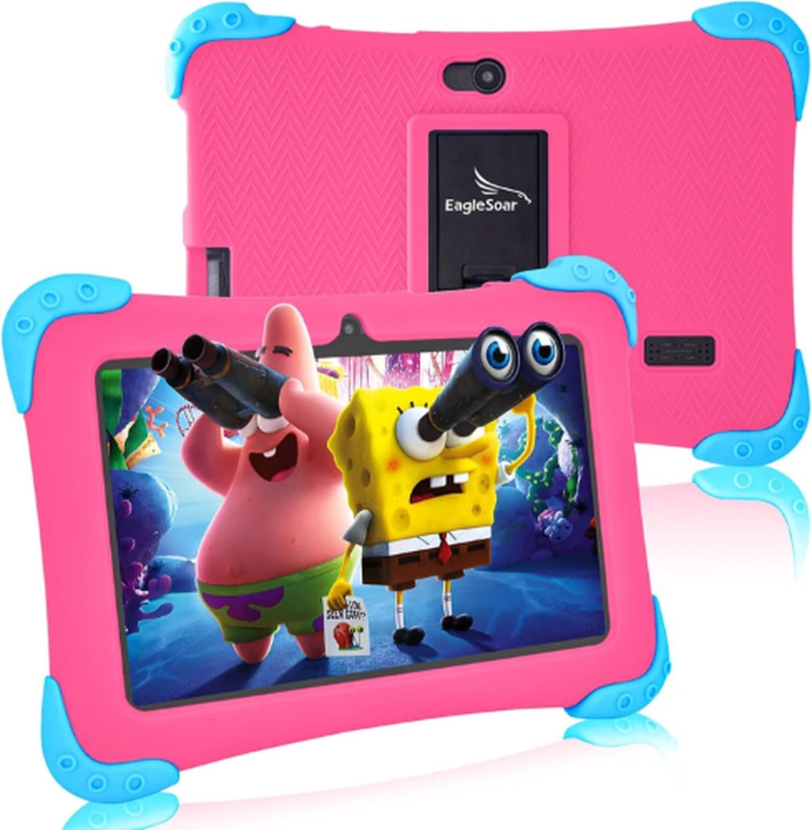 EagleSoar® Kindertablet - Kindertablet 7 Inch - Kindertablet Roze - Tablet - Tablet Kinderen - Kindertablet Vanaf 3 - 12 Jaar - Kindertablets - Kinder Tablet - Kids Tablet - Kindertablet 10 Inch - Kindertablet Deplay - Tablet Kinderen Met Houder — afbeelding 1