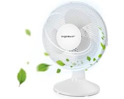 Aigostar Vicki 33JTN - Tafelventilator - Parelmoer wit