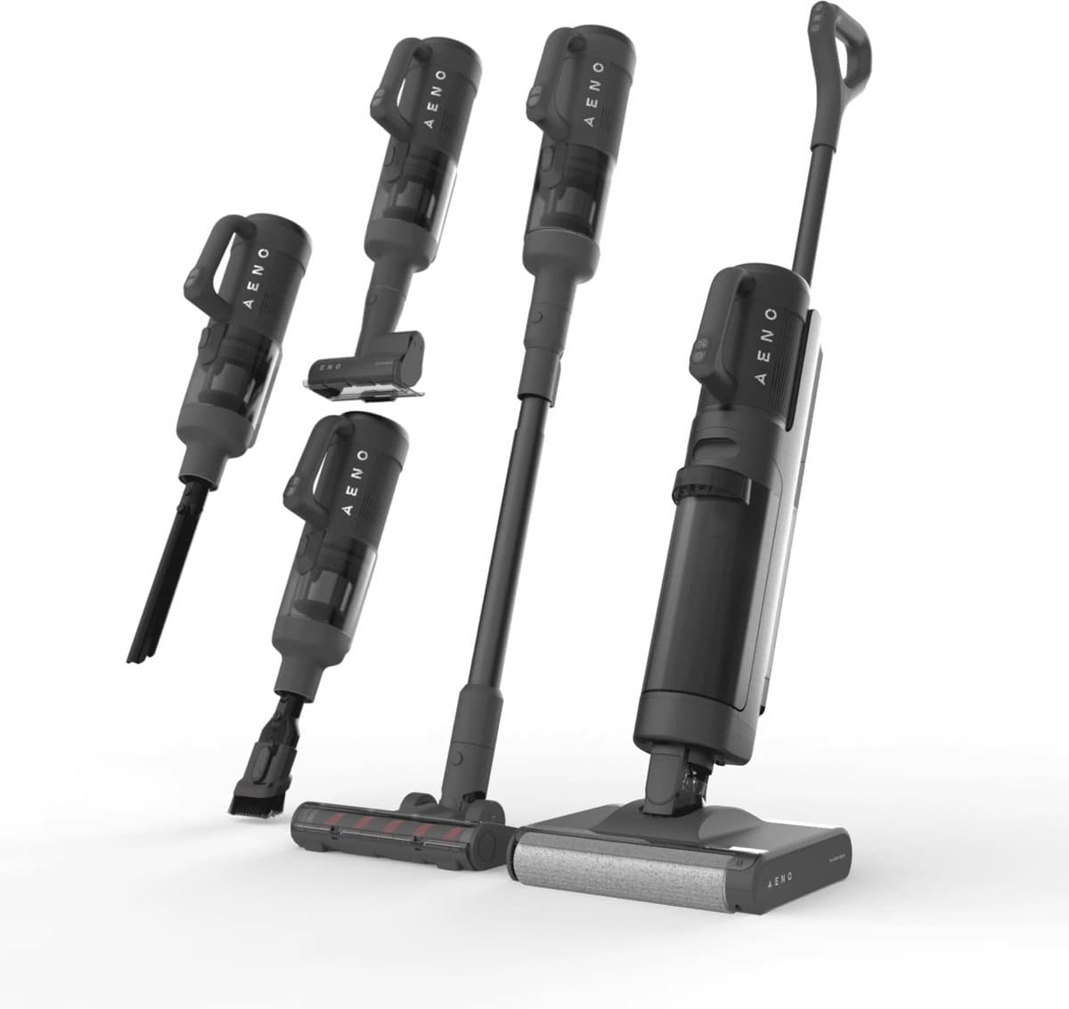 AENO TC1 Combo Transformer 2-in-1 Vloerreiniger & Stofzuiger - Draadloos - Stofzuigt en dweilt tegelijkertijd - Zwart/Grijs — afbeelding 1