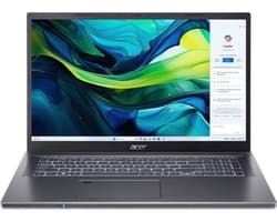 Acer Aspire NX.J1UEG.002 laptop Intel Core 7 150U 43,9 cm (17.3") Full HD 16 GB DDR4-SDRAM 1 TB SSD NVIDIA GeForce RTX 2050 Wi-Fi 6E (802.11ax) Windows 11 Home Grijs