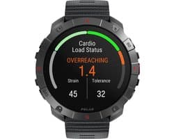 Polar Grit X2 Pro TITAN Premium Outdoor Smartwatch, Brons leder M/L, extra Zwarte Silicone horlogebandje S/L