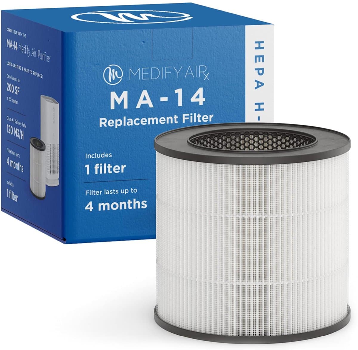 Medify Air MA-14 Vervangingsfilter – HEPA Filter H13 – 1 Stuk – Luchtfilter – Actieve Koolstof – Luchtzuivering — afbeelding 1