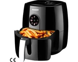 5,5 liter Heteluchtfriteuse zonder Olie met Touchscreen - Timer en Temperatuurregeling Airfryer - 6 Programma's - 1500 W - Geschikt voor 3-5 Personen