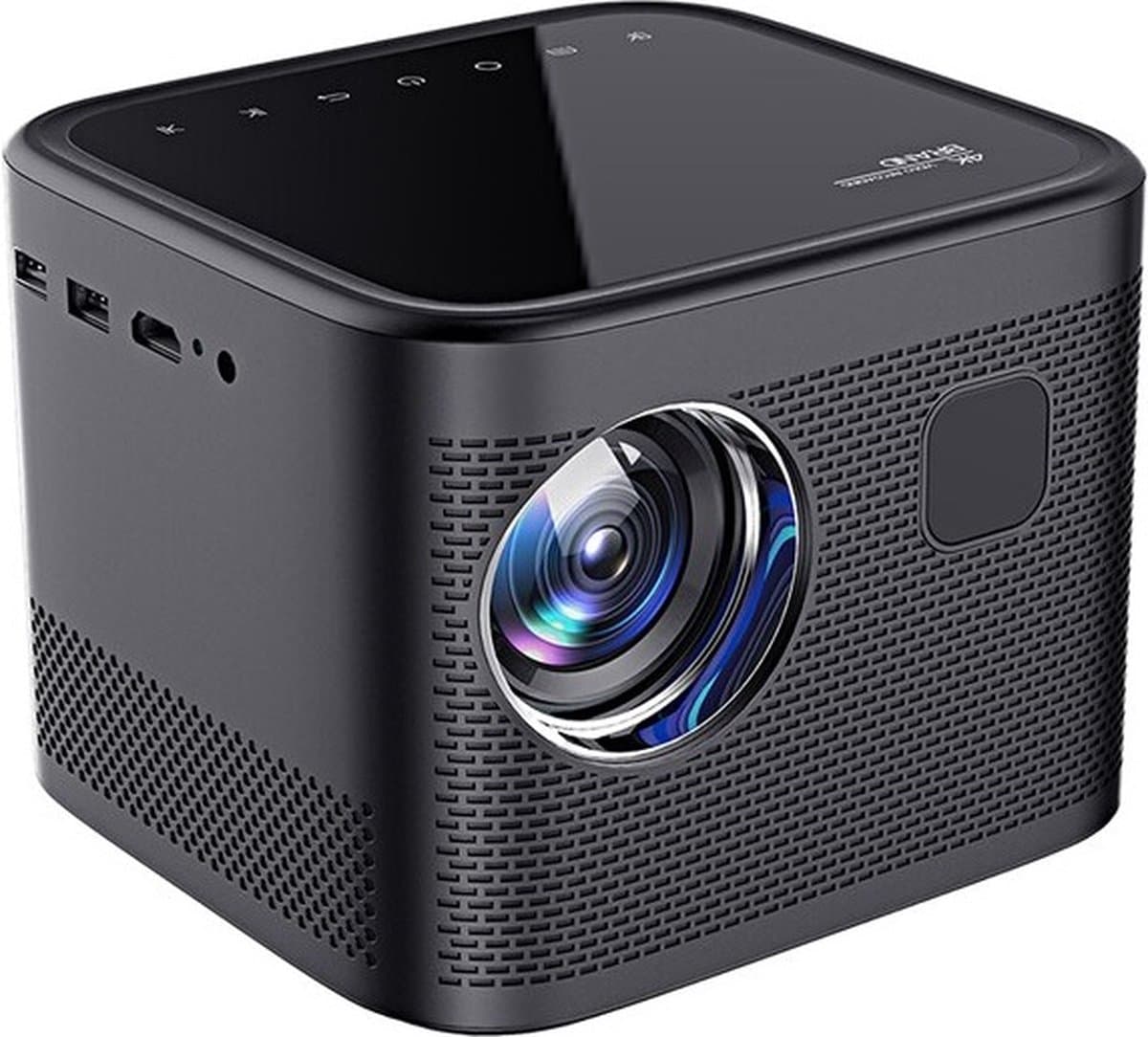 Elementkey BEAM21 – Android 9.0 Beamer – Projector Met Autofocus – 180 ANSI Lumen – Native Full HD Beamer – Bluetooth Speaker – Donker Grijs — afbeelding 1