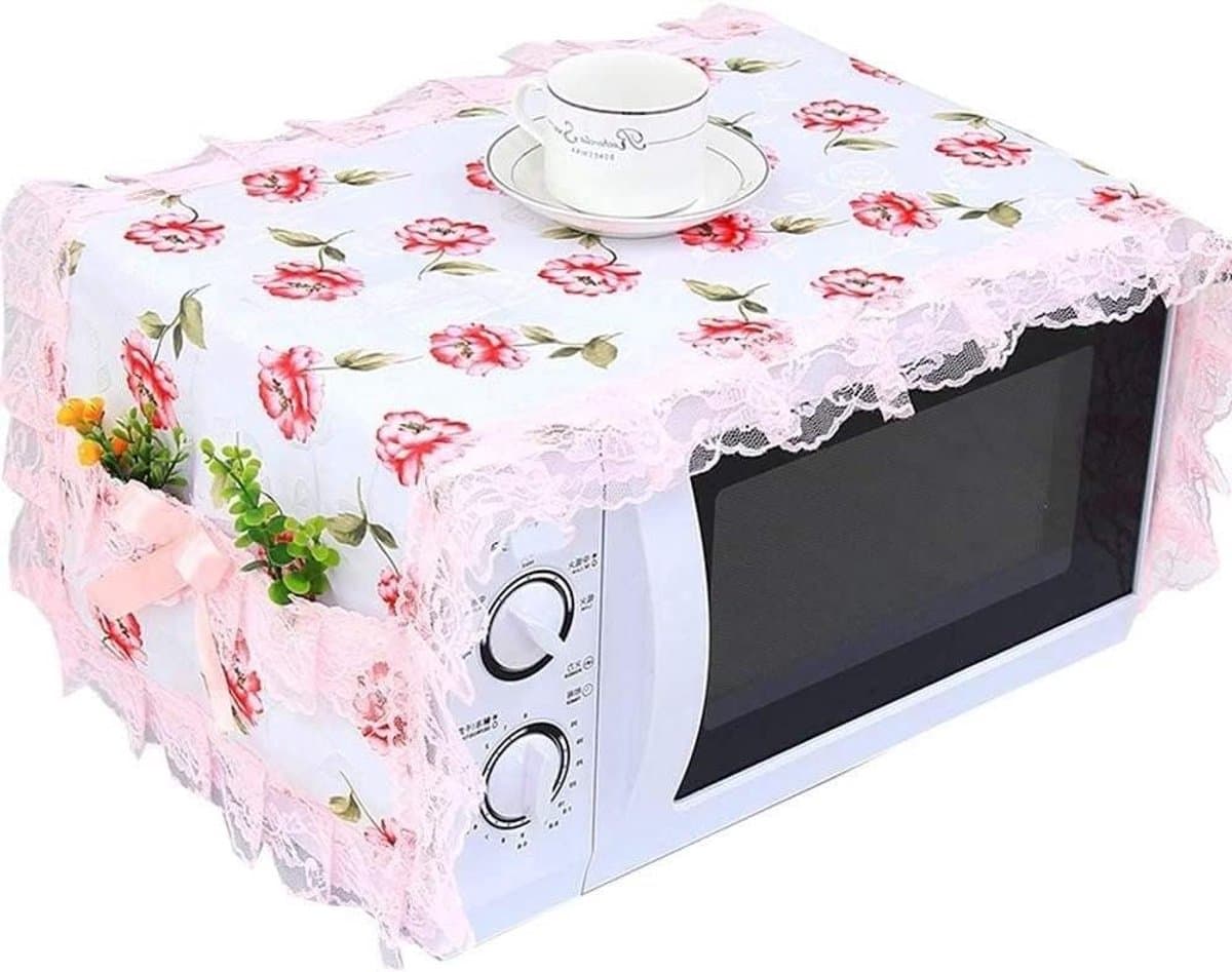 Stofhoes voor magnetron, Microwave Oven Dust Cover,Microwave Oven Protective Cover,Beautiful Microwave Oven Cover Dust Cover, — afbeelding 1