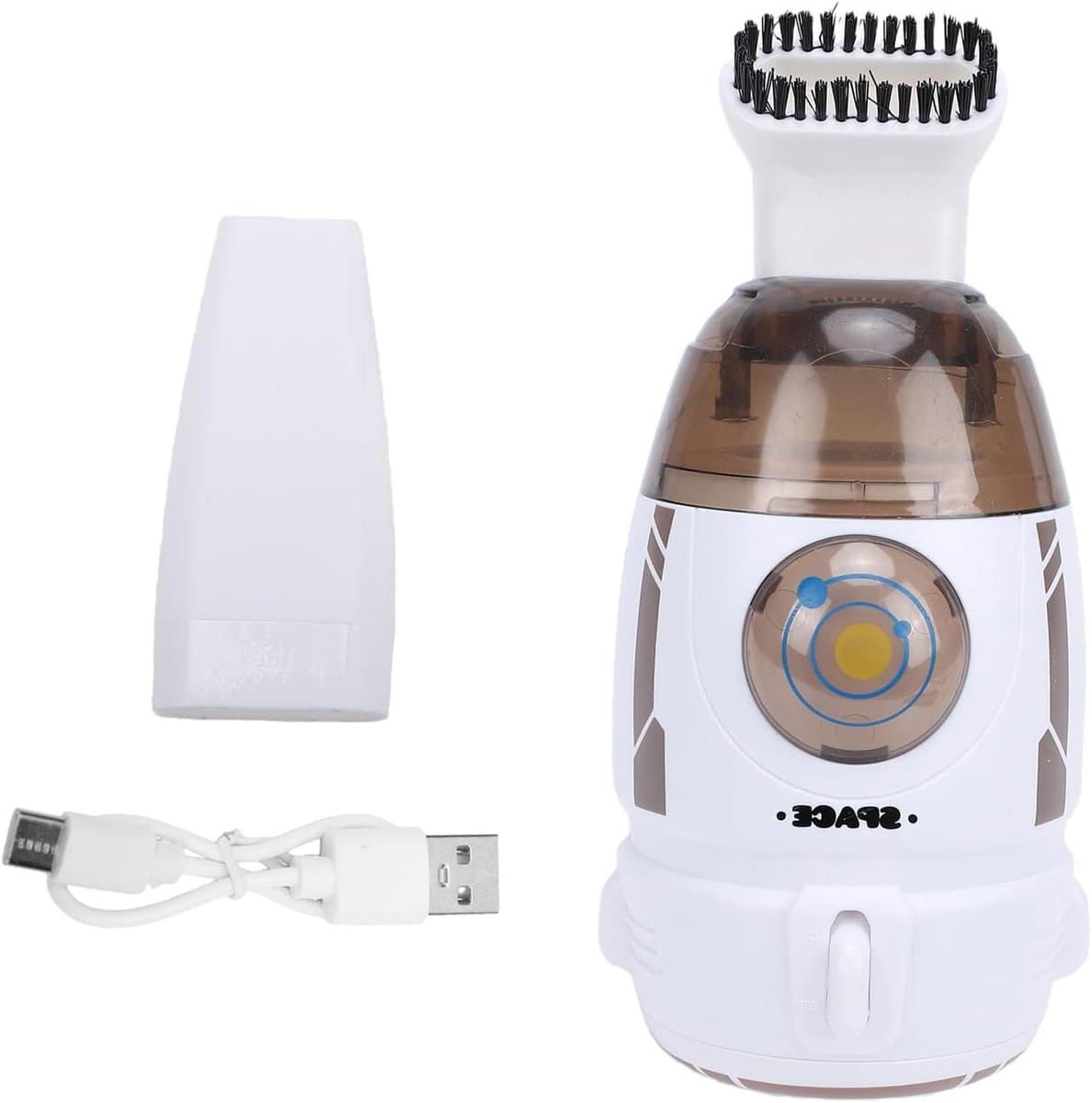 Mini Bureaustofzuiger - Kleine Stofzuiger Tafel - Bureau Schoonmaken - Krachtige Zuigkracht 600 Pa - 55 ml - Grijs — afbeelding 1