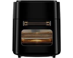 5-in-1 Digitale Airfryer en Oven - 15L - 1400W - Olievrij Bakken - LED-Scherm - Voor Gezinnen & Studenten - zwart