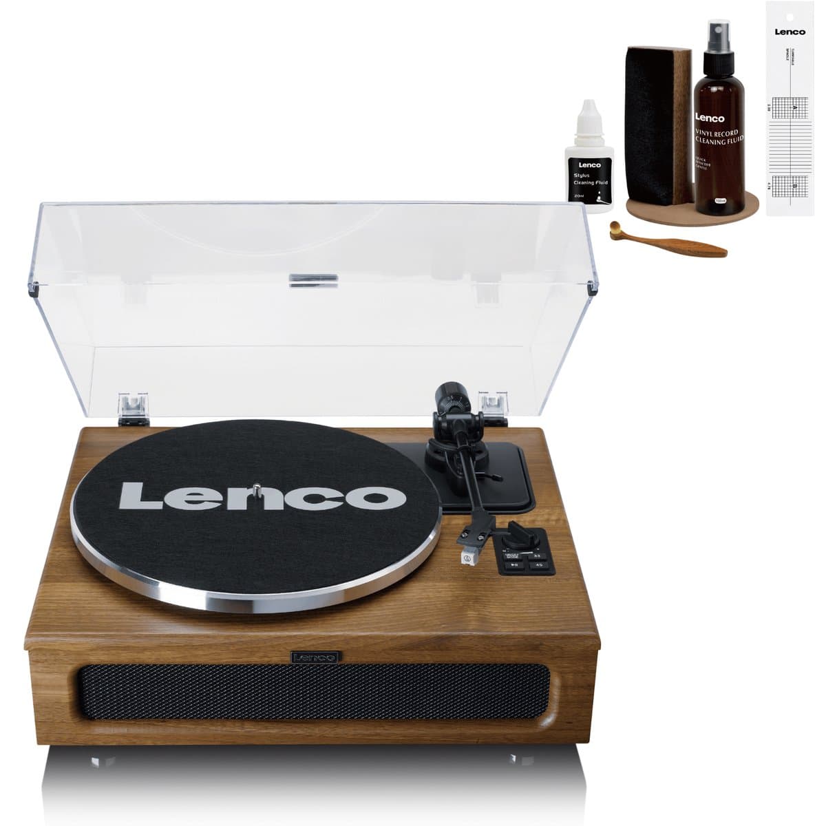 Lenco Platenspeler Bundel - LS-410WA + TTA-6IN1 - Platenspeler met Bluetooth - 6-delige LP Schoonmaakset — afbeelding 1