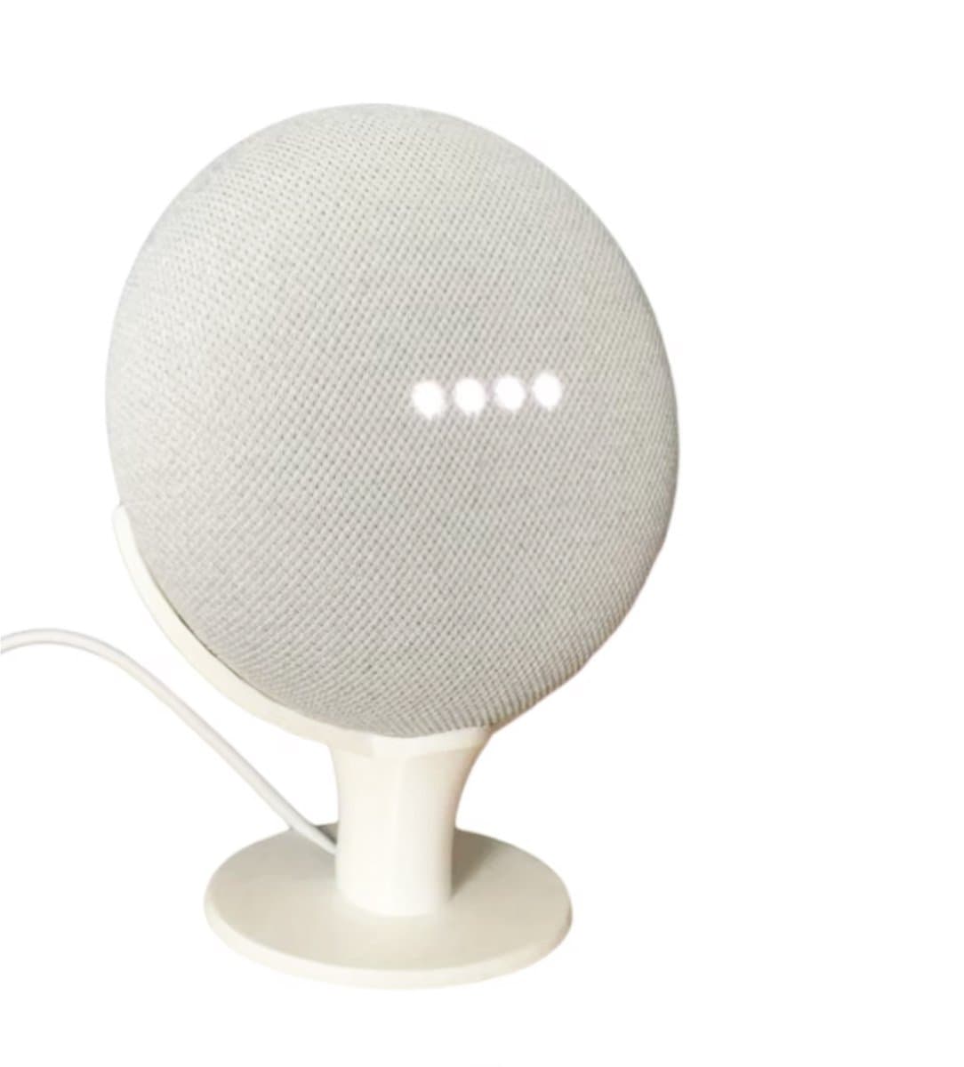 Ibley Home - Standaard voor Google Home/Nest Mini - Wit - Kabelhouder — afbeelding 1