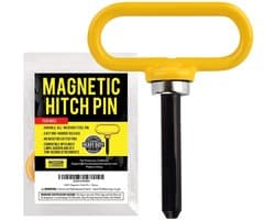Dailygoods- Koppelingsstift Ultrasterk - Magnetische Koppelingspen - Grasmaaier-Aanhanger - Eenvoudig In- en Uithangen - Neodymium Magnetisch - Voor Eén Hand Gebruik - Aanhangerpen