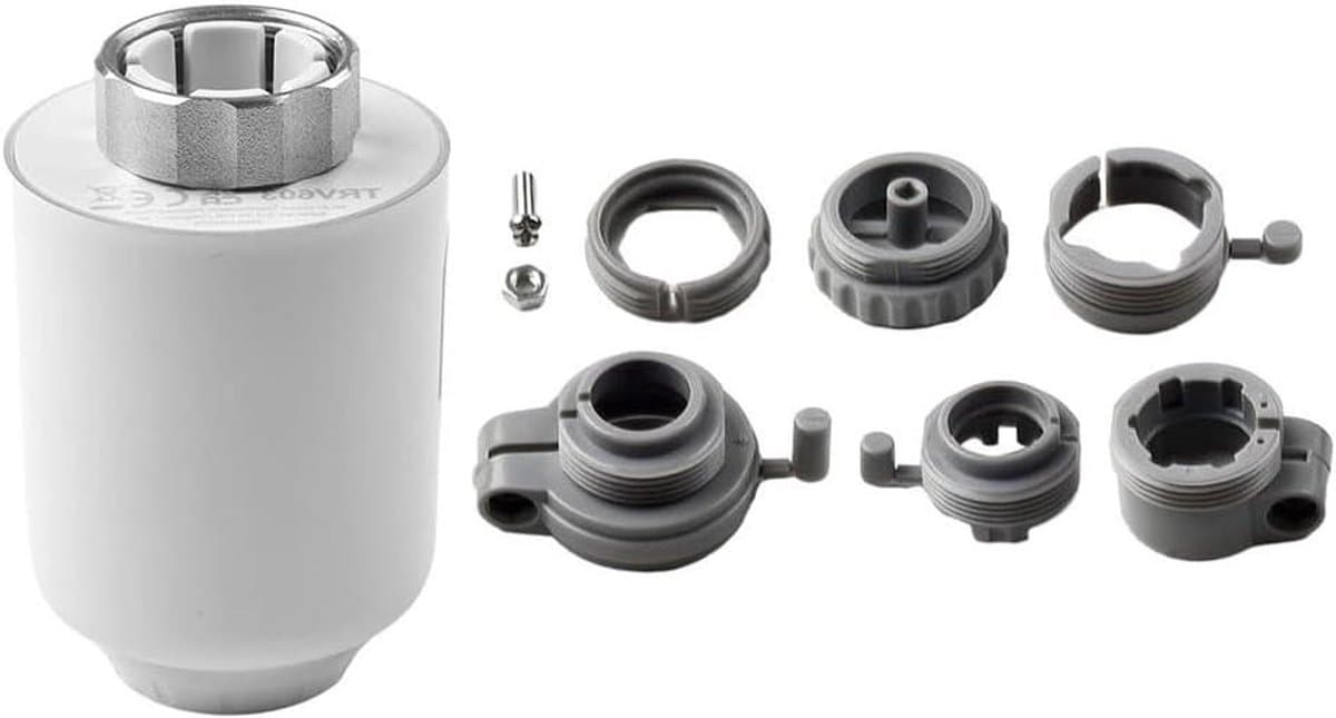 Radiatorthermostaat - Slimme Radiatorklep - Energie Besparen - App Bediening Op Afstand - M30 x 15 mm - Wit — afbeelding 1