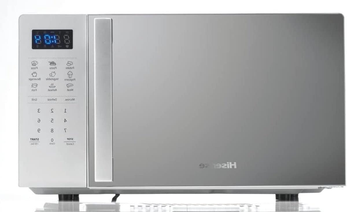Magnetron met grill - Oven combi - Snelle maaltijden - Elektronische bediening - 20 liter inhoud - Zilver — afbeelding 1