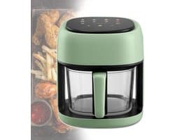 Airfryer Visueel - Heteluchtfriteuse - Gezond Koken - Zichtbaar Venster - 45 Liter - Groen