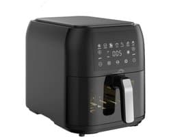 Heteluchtfriteuse - Airfryer - Gezond Koken - PFAS Vrij - 8 Liter - Zwart