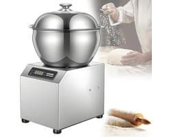 Elektrische Deegmixer - Keukenmachine Spiraal - Brood Deeg Maken - Krachtige Kneedmotor - 5 kg Capaciteit - Zilver